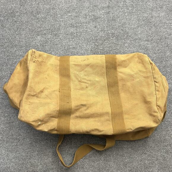 Rothco Canvas Duffel Bag Army Style Tan Heavy Duty 24x15 Large Carry All Tote - Picture 5 of 11